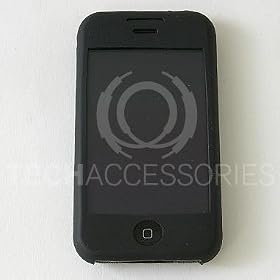 FreeLogix - Rubberised Silicone Protection Case for Apple iPhone - Black
