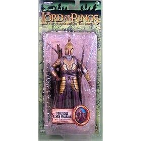 The Lord of the rings fellowship trilogy figure PROLOGUE ELVEN WARRIOR with Elven Armor and Weapons.