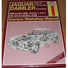 Jaguar XJ6 and XJ Sovereign/Daimler Sovereign 1968-86 Series 1, 2 and 3 Owner's Workshop Manual (Service & repair manuals)