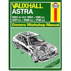 Vauxhall Astra 1980-84 Owner's Workshop Manual (Service & repair manuals)