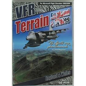 VFR Terrain England & Wales Microsoft Flight Sim FS 2002/04 Expansion Pack CD ROM New and Sealed