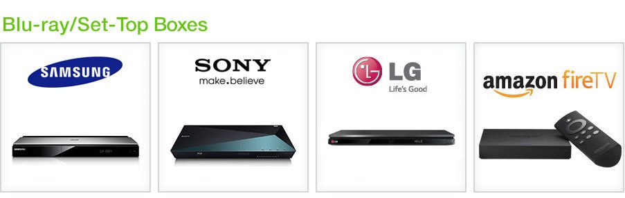 Blu-ray Set top boxes
