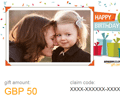 Add a photo to your Amazon.co.uk Birthday Gift Certificate