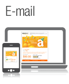 E-mail gift vouchers