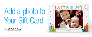 Personalise your Amazon Gift Certificate with your photo