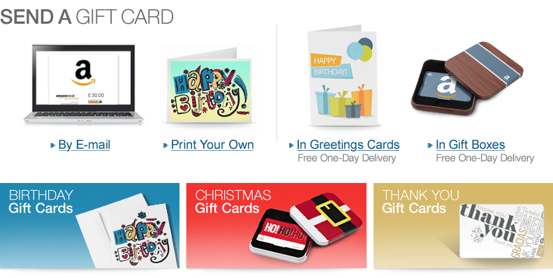 Amazon.co.uk: Gift Cards and Gift Certificates | Free Delivery