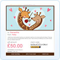 E-mail gift vouchers