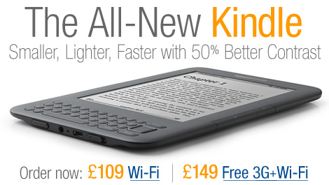 The All-New Kindle. Smaller, Lighter, Faster with 50% Better Contrast