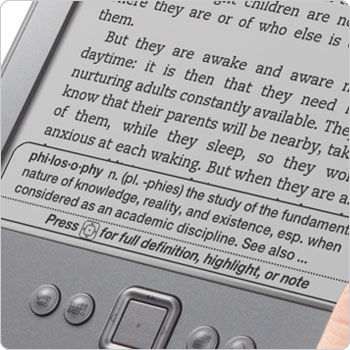 Look up words with built-in dictionary