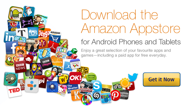 Download the Amazon Appstore for Android phones and tablets. Enjoy a great selection of your favourite apps and games, including a paid app for free every day
