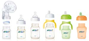 The Philips AVENT range is flexible and interchangeable to suit baby's needs
