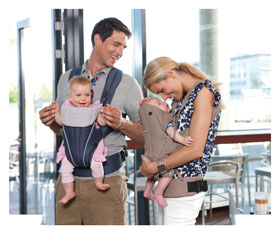 Britax Baby Carrier can be used inward-facing or forward-facing