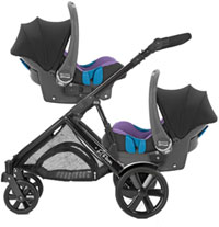 B-Dual with two infant carriers