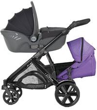 B-Dual with Baby-Safe Sleeper and the second seat unit