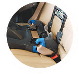 Britax Belted Base with an infant carrier