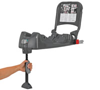 Foot prop on the Britax Belted Base