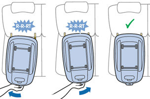 Installing Maxi-Cosi EasyFix correctly into car’s IsoFix anchor points