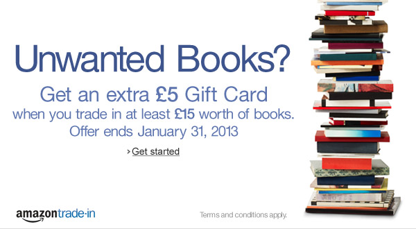 Trade in your used books for an Amazon.co.uk Gift Card