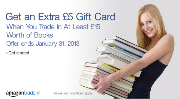 Trade in your used books for an Amazon.co.uk Gift Card