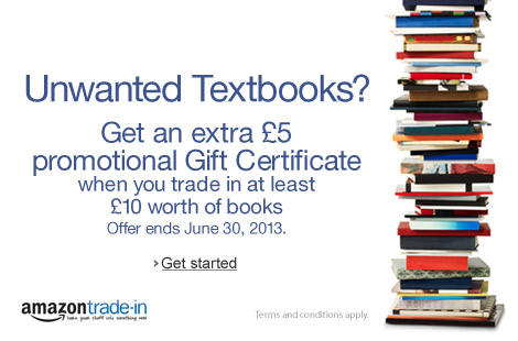 £5 Gift Certificate when you trade in at least £10 worth of books