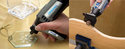 The Line and Circle Cutter allows for easy etching and the Shaping Platform allows you to sand or grind perfectly 
