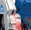 The motor power on this corded circular saw is 610 watts, and it has a no-load speed of 4,500 rpm