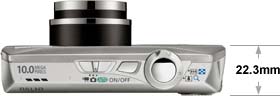 The IXUS 1000 HS 10x zoom capacity makes it the slimmest super-zoom camera in the world