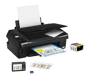 Epson Stylus SX215 All-in-One Printer with Individual Inks, 3.8cm LCD Viewer and Memory Card Slot