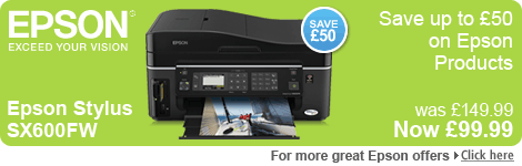 Save up to �50 on Epson Printers