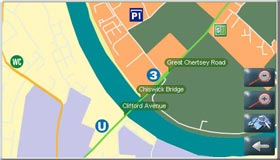 The sat nav tells you were disabled parking is available in multi-storey car parks