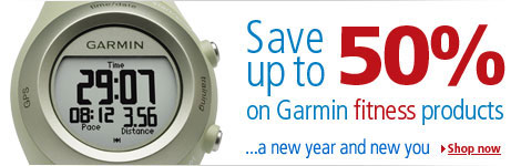 Save up to 50% on Garmin Fitness products