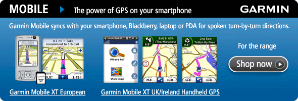 Get the power of GPS on your Smartphone with Garmin Mobile