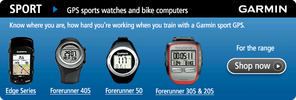 Shop our range of Garmin GPS sports watches and bike computers