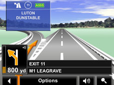 Reatlity View Pro enables the drive to see a realistc simulation of a road