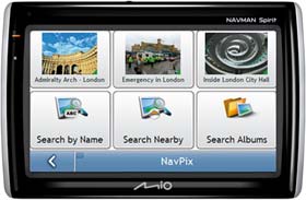 Store images on your sat nav to navigate to later