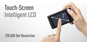 Three inch touchscreen LCD