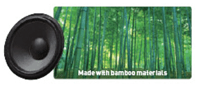 Made with bamboo materials