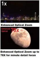enhanced 78x zoom for extreme closeups