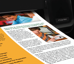 High-quality photos and text with dual drop weight technology