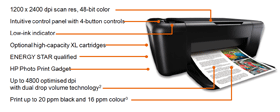 Features of HP Deskjet F2480