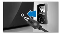 Playback MP3s direct from your portable media player with MP3 Link.