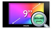 Bring your movies to life with the 9 high density LCD display.