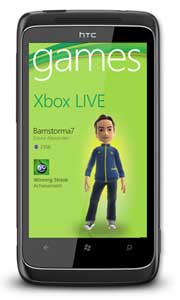 The power of Xbox Live in your hand with the HTC 7 Trophy