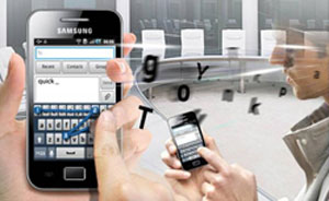Text Faster with SWYPE technology