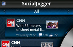 Enjoy one-touch posting to Facebook and Twitter