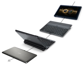 With a responsive touchscreen tablet and innovative docking keyboard, you're free to use the ICONIA TAB W500 however you want.