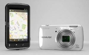 With the Built-in GPS you can download directions.