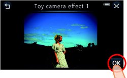 Picture shows an example of an image modified with the Toy Camera effect.