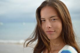 Portrait of a young woman.