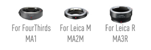 Optional adaptor rings available for a wide range of lenses